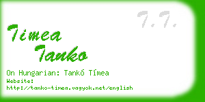 timea tanko business card